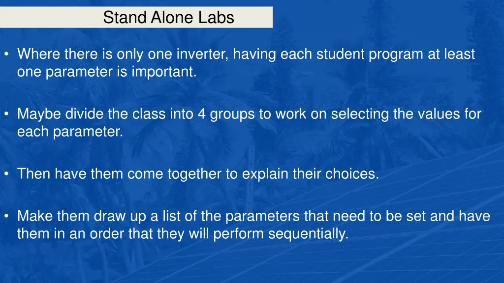stand alone labs 12