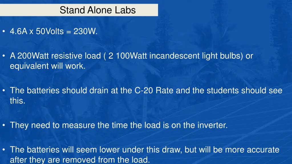 stand alone labs 22