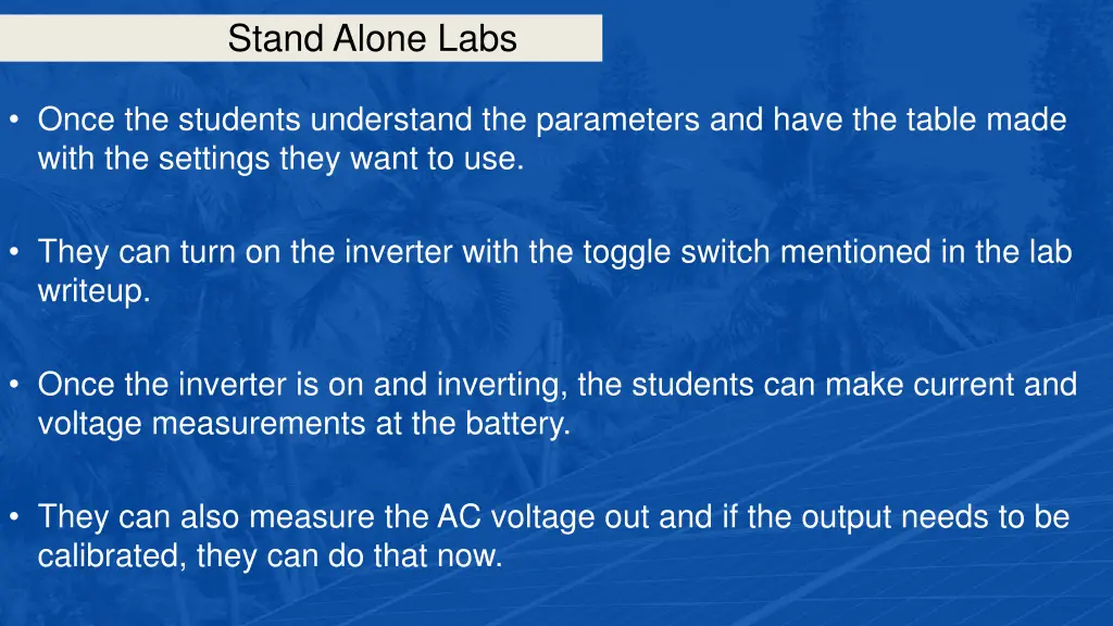 stand alone labs 23