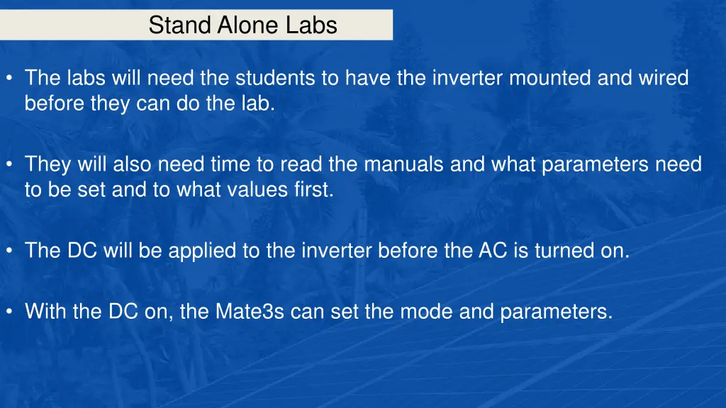 stand alone labs 8