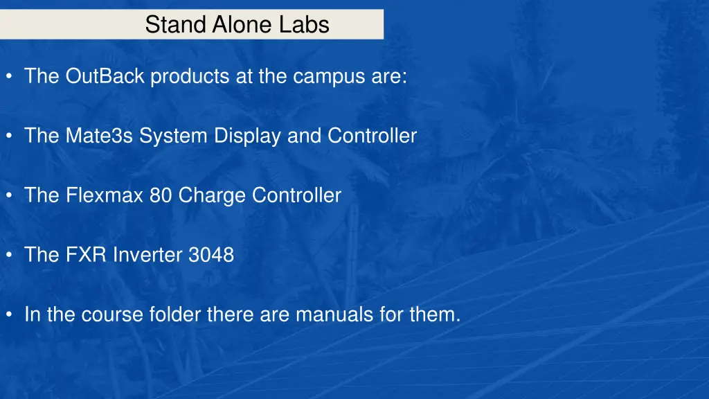 stand alone labs