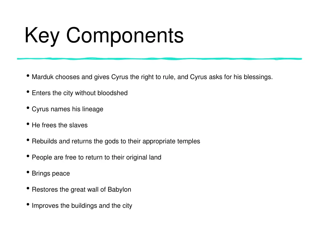 key components