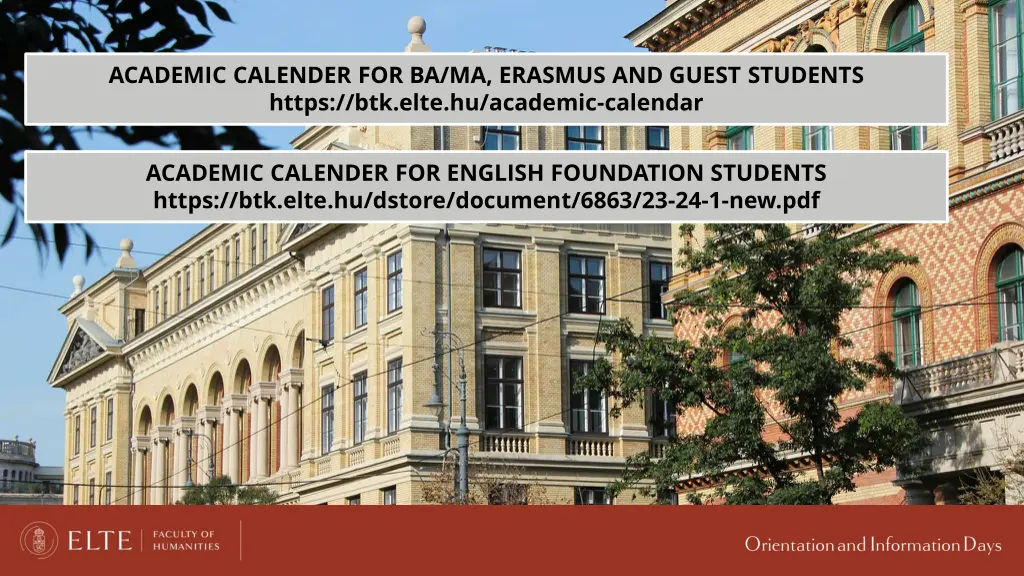 academic calender for ba ma erasmus and guest