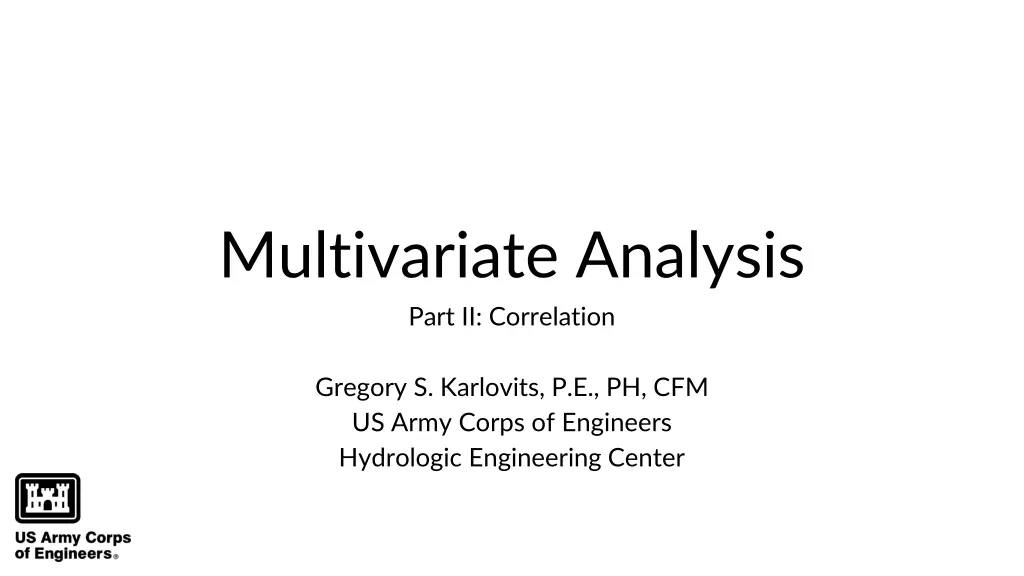 multivariate analysis part ii correlation