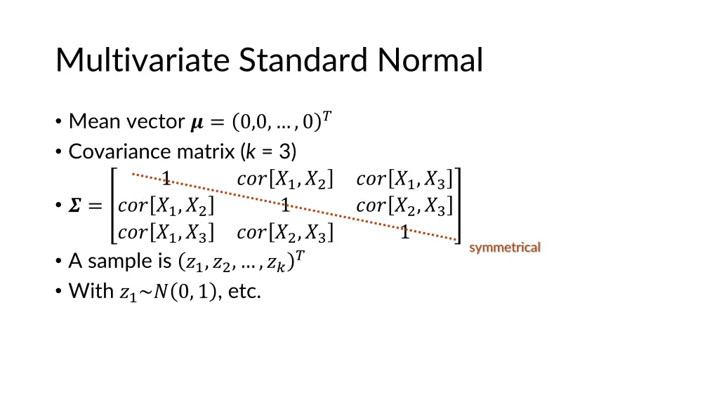 multivariate standard normal