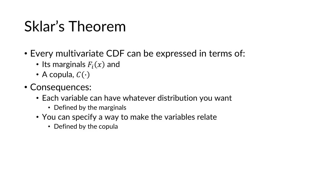 sklar s theorem