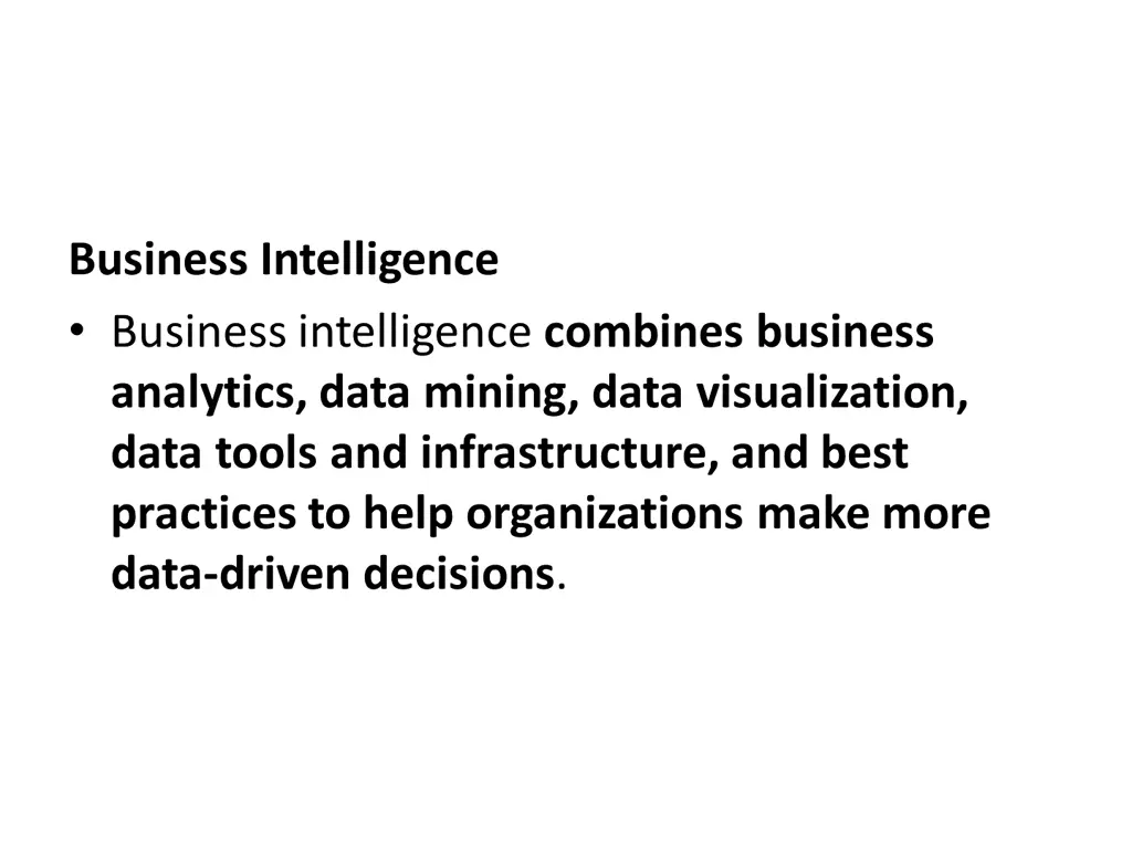 business intelligence business intelligence