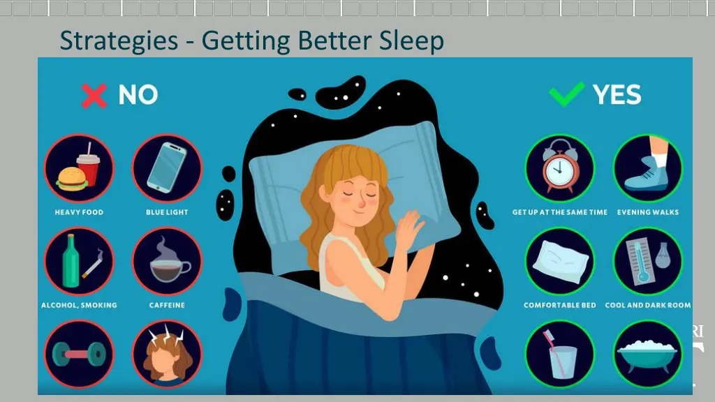 strategies getting better sleep