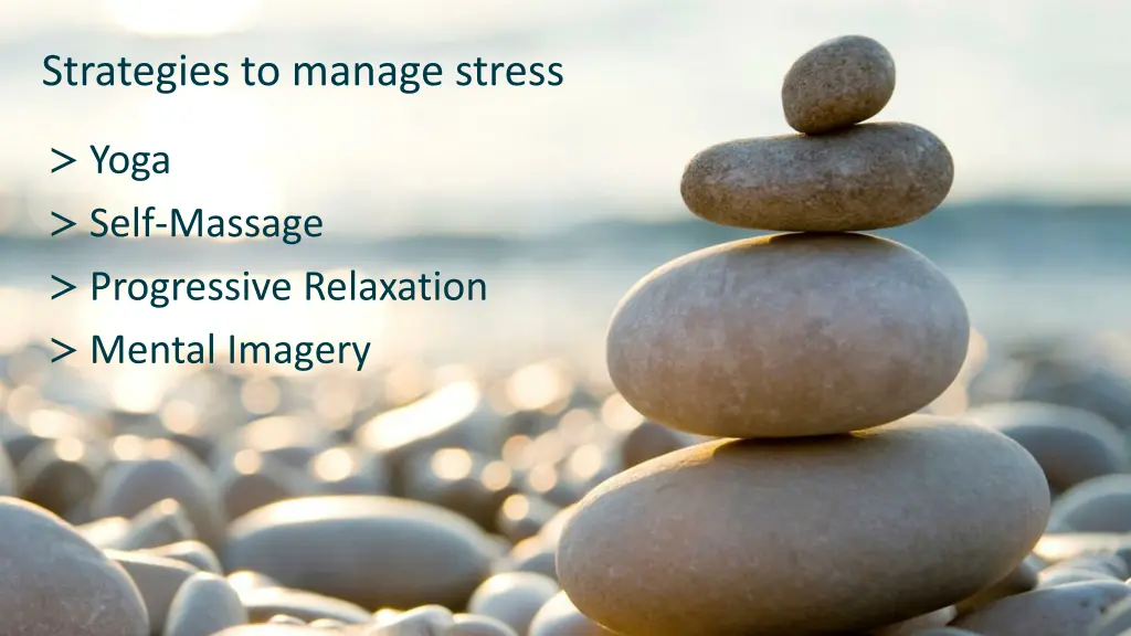 strategies to manage stress