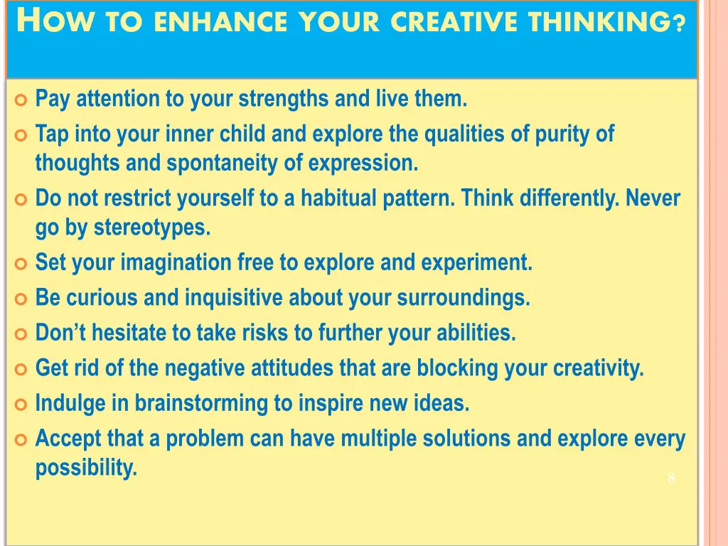 h ow to enhance your creative thinking