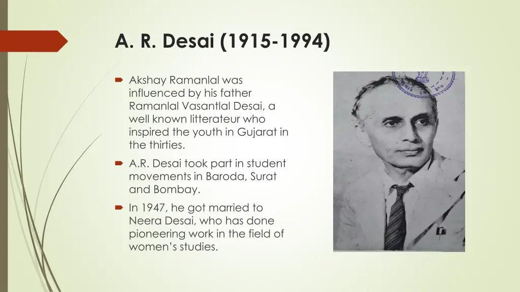 a r desai 1915 1994