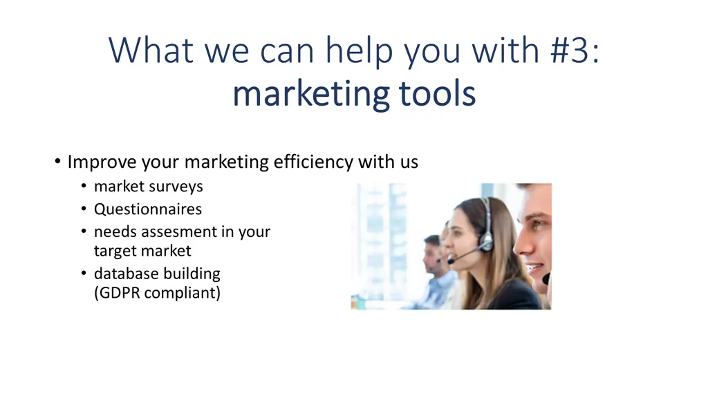 what we can help you with 3 marketing marketing