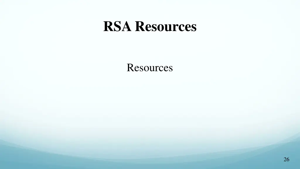 rsa resources