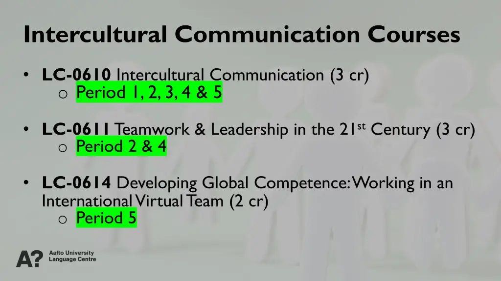 intercultural communication courses 1
