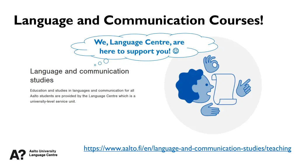 language and communication courses