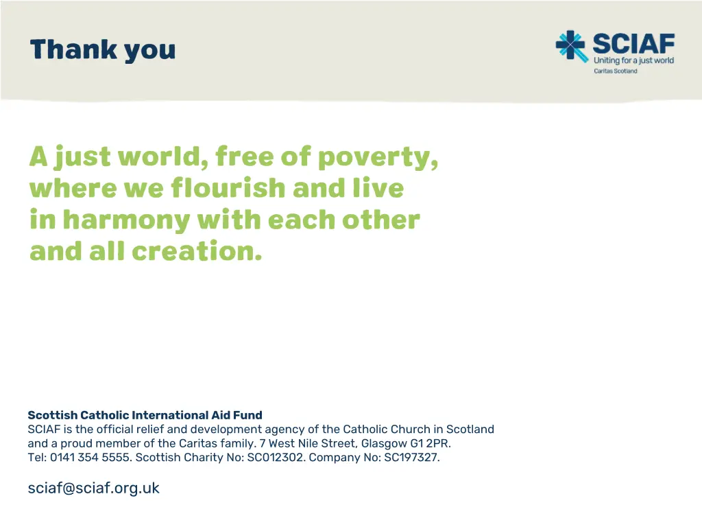 scottish catholic international aid fund sciaf