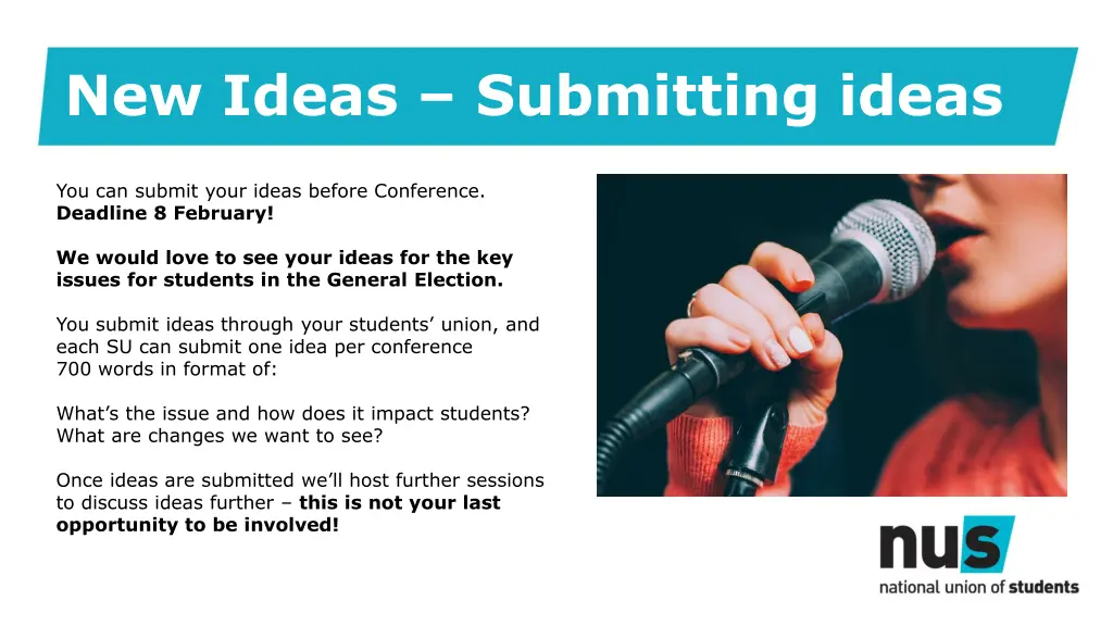 new ideas submitting ideas