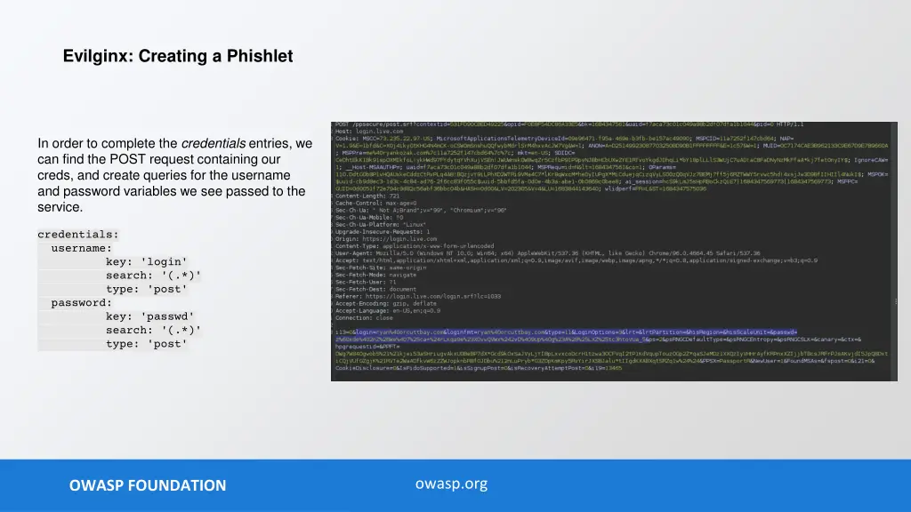 evilginx creating a phishlet 5