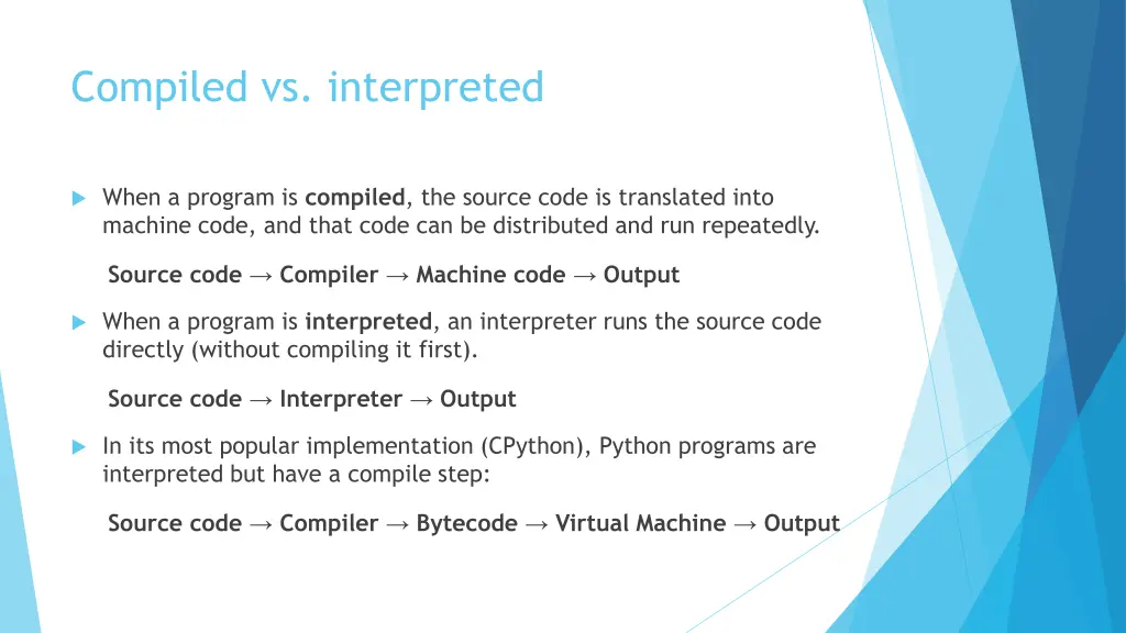 compiled vs interpreted