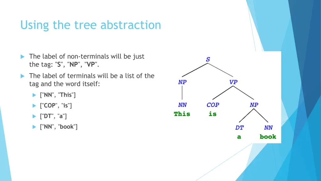 using the tree abstraction
