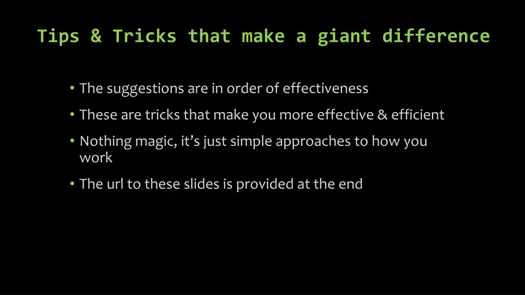 tips tricks that make a giant difference