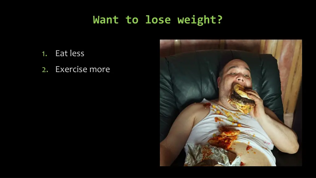 want to lose weight