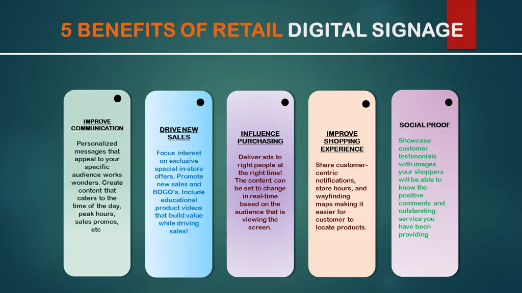 5 benefits of retail 5 benefits of retail digital