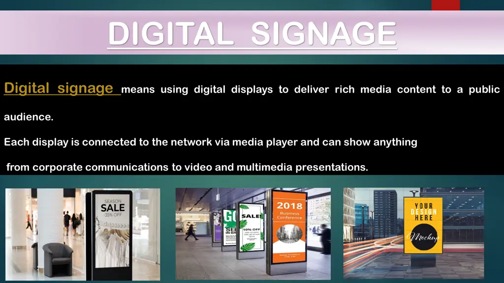 digital signage