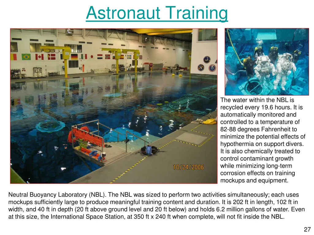 astronaut training