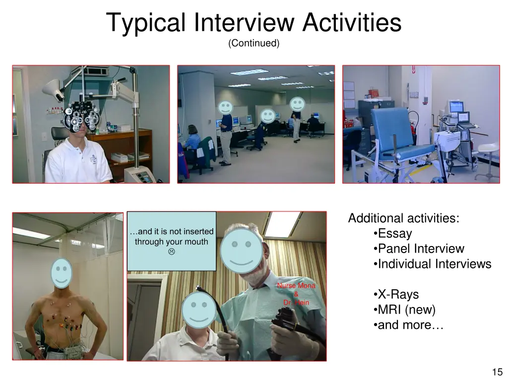 typical interview activities continued 1