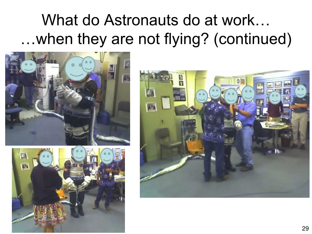 what do astronauts do at work when they 2