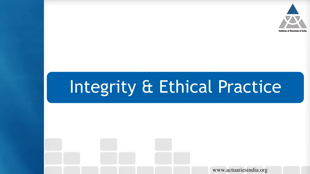 integrity ethical practice