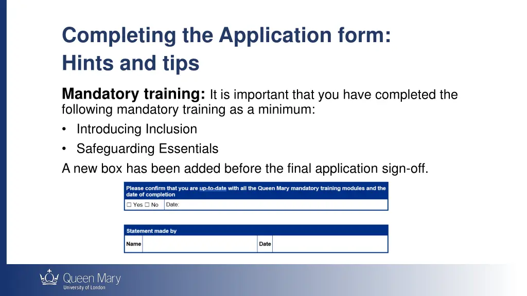 completing the application form hints and tips 2