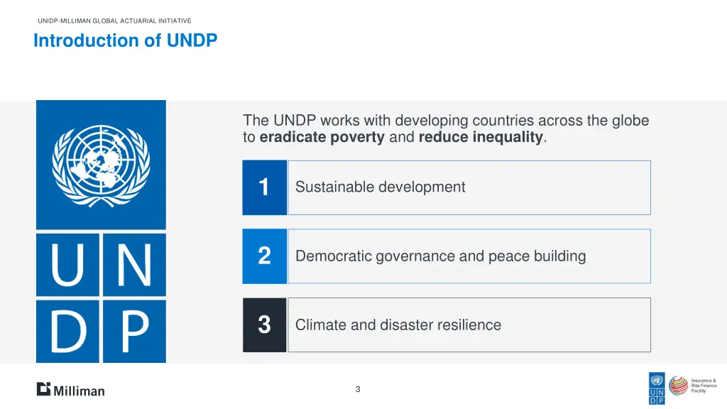 unidp milliman global actuarial initiative 1