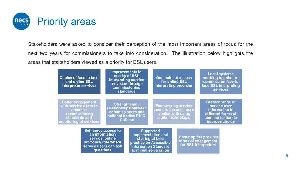 priority areas