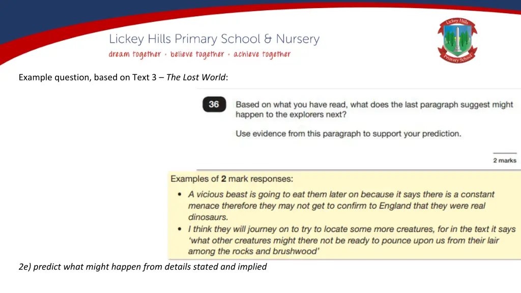 example question based on text 3 the lost world