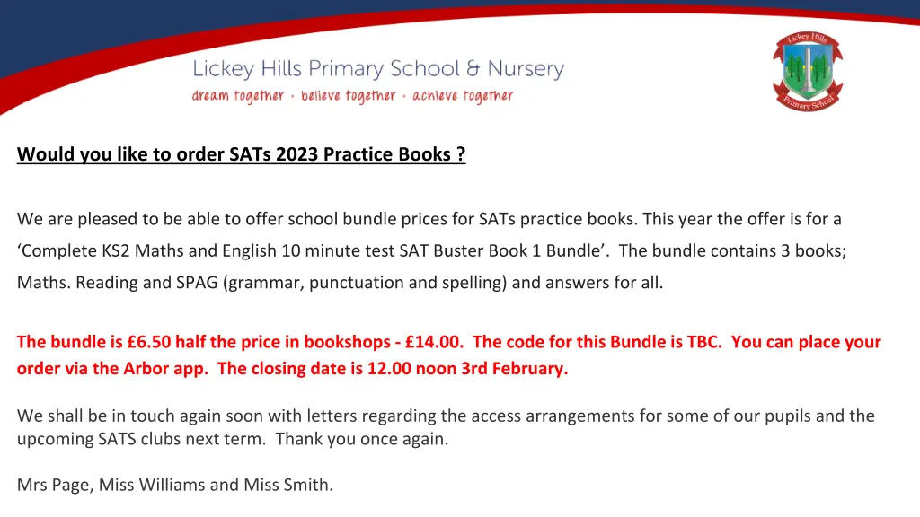 would you like to order sats 2023 practice books