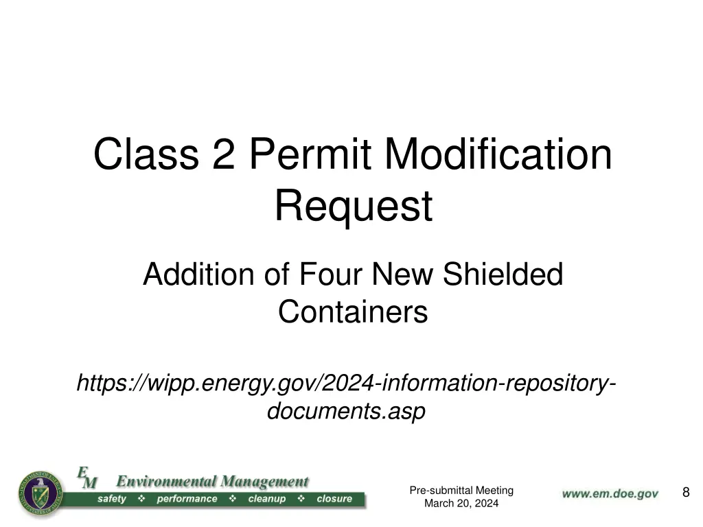 class 2 permit modification request 1