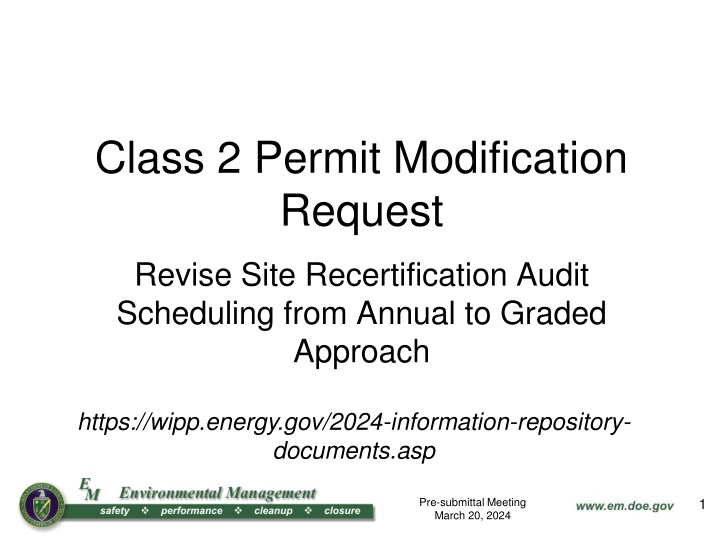 class 2 permit modification request