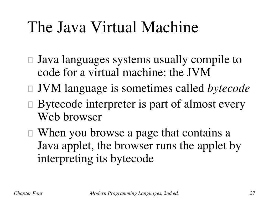 the java virtual machine