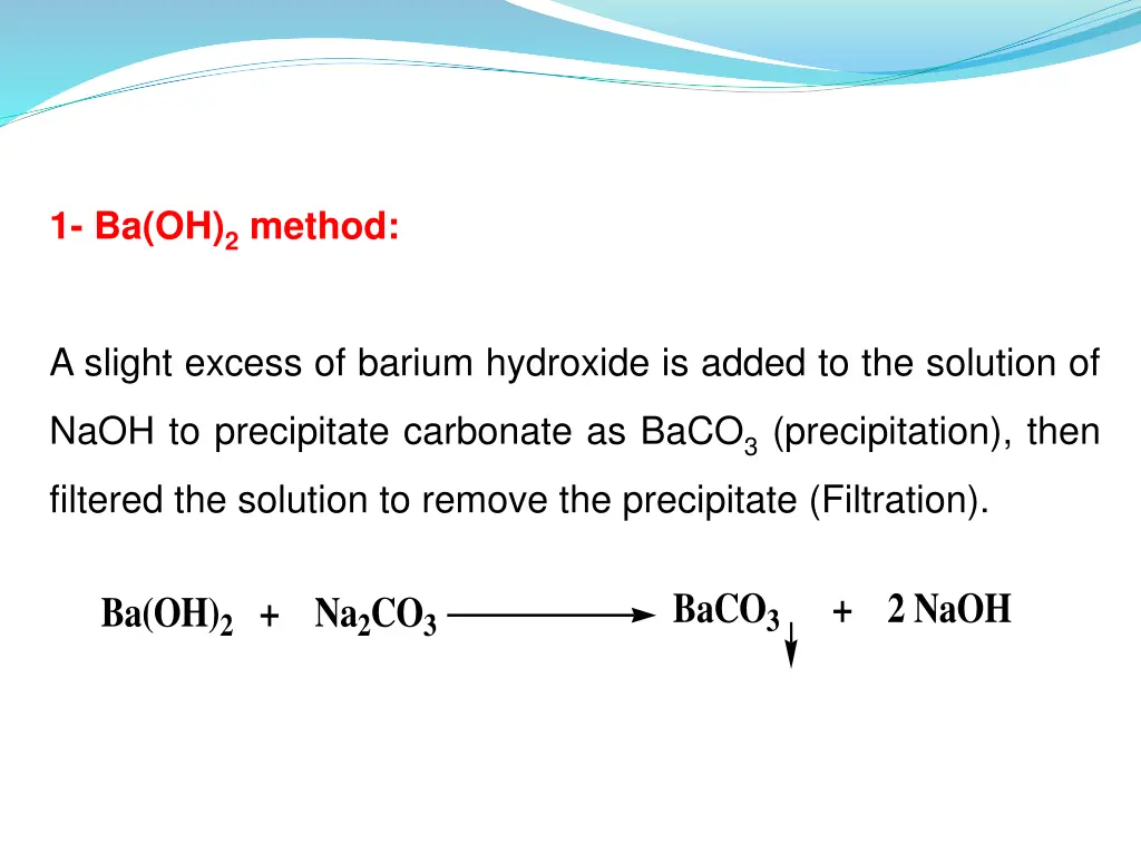 1 ba oh 2 method