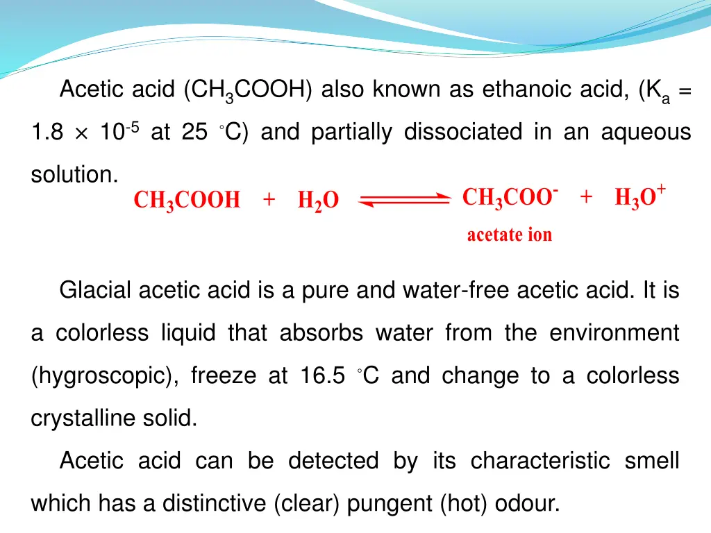 acetic acid ch 3 cooh also known as ethanoic acid