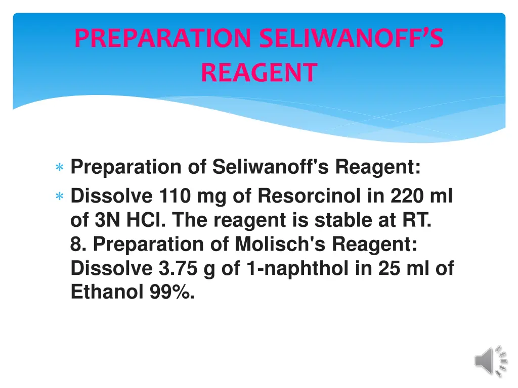 preparation seliwanoff s reagent
