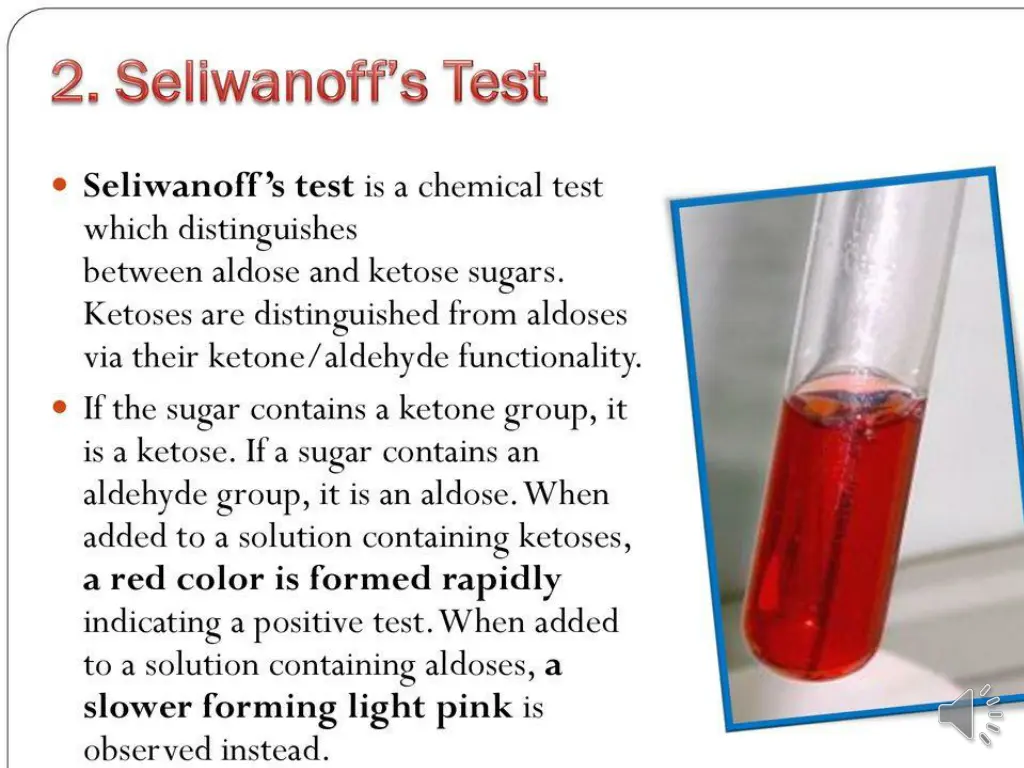 seliwanoff reagent