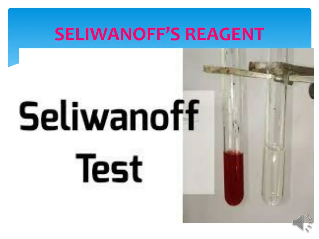 seliwanoff s reagent