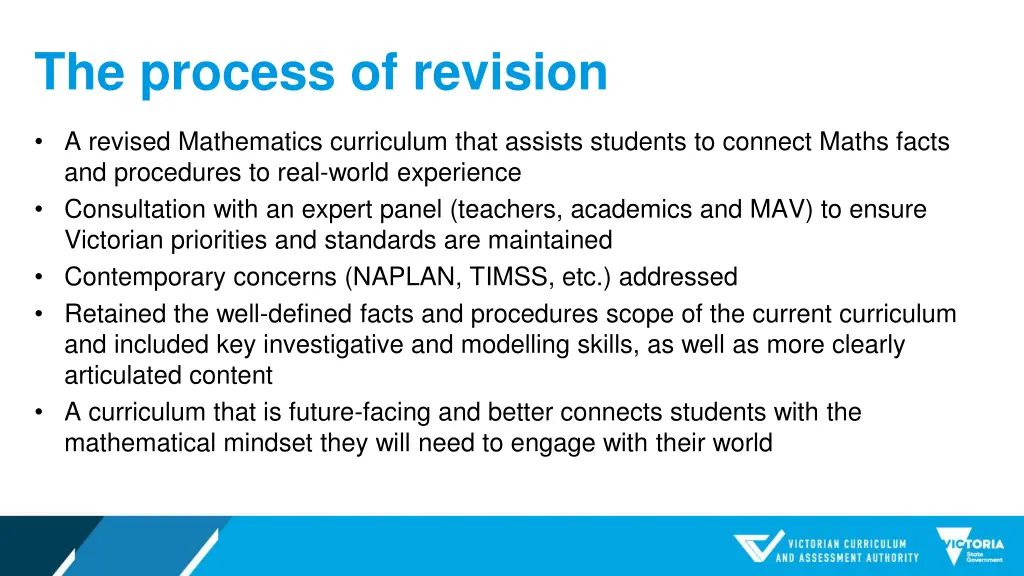 the process of revision