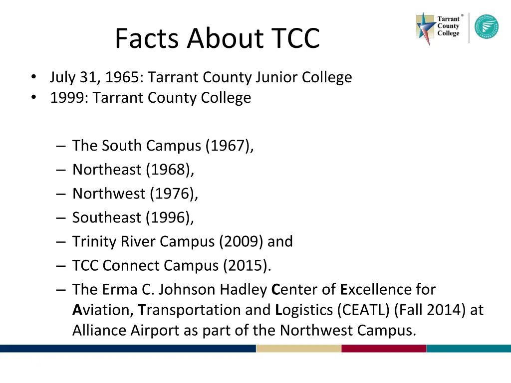 facts about tcc