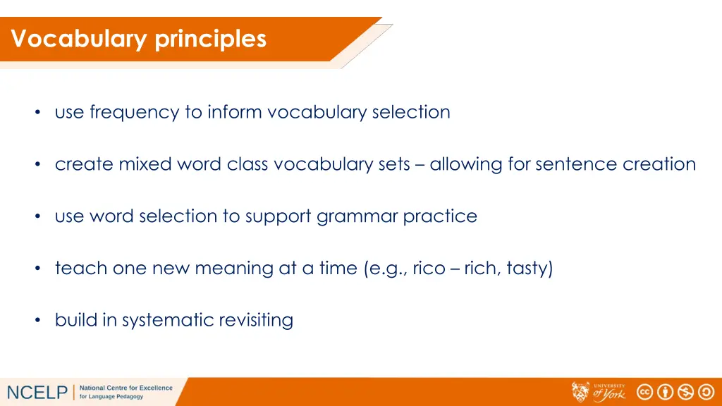 vocabulary principles