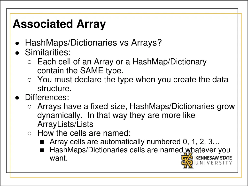 associated array