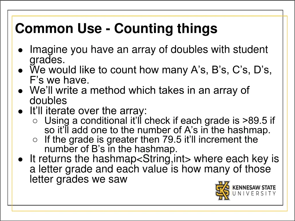 common use counting things